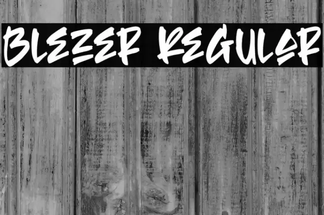 Blezer Regular Font examples