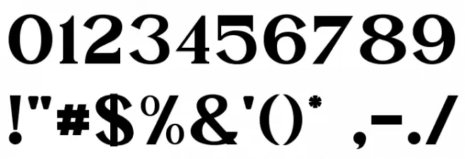 Blighia Font OTHER CHARS