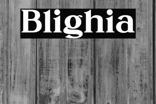 Blighia Font examples
