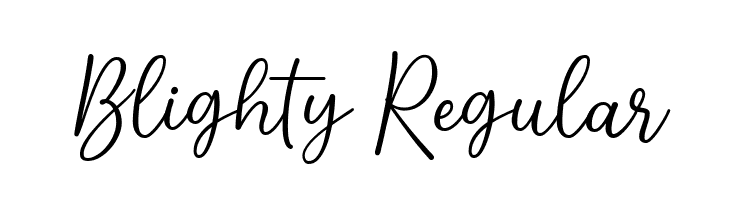Blighty Regular  フリーフォントのダウンロード