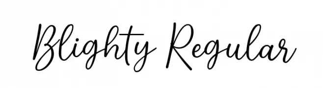 Blighty Regular  Скачать бесплатные шрифты