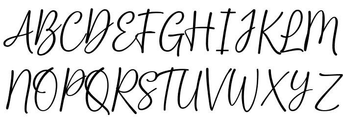 Blighty Regular Font UPPERCASE