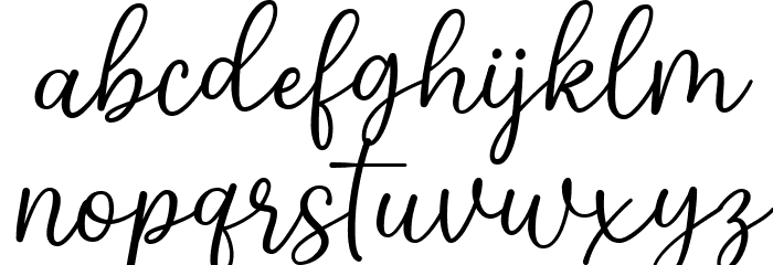 Blighty Regular Font LOWERCASE