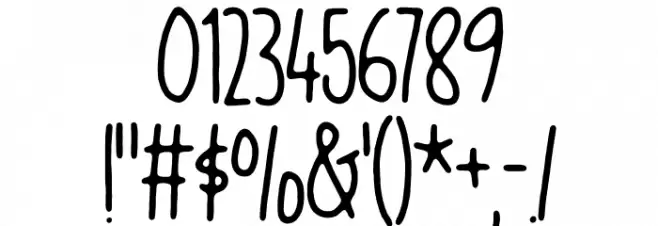 Blikfang DEMO Regular Font OTHER CHARS