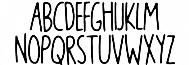 Blikfang DEMO Regular Шрифта ВЕРХНИЙ