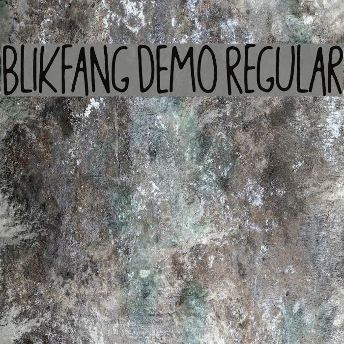 Blikfang DEMO Regular Font examples