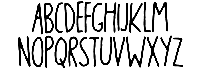 Blikfang DEMO Regular Font LOWERCASE