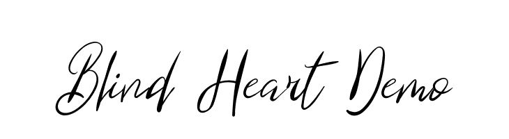 Blind Heart Demo  font caratteri gratis