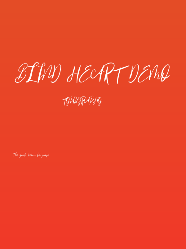 Blind Heart Demo Poster