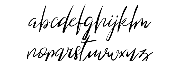 Blind Heart Demo Font LOWERCASE