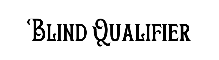 Blind Qualifier  font caratteri gratis