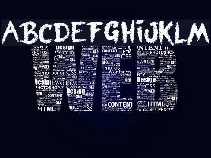 Blind Signature Font examples