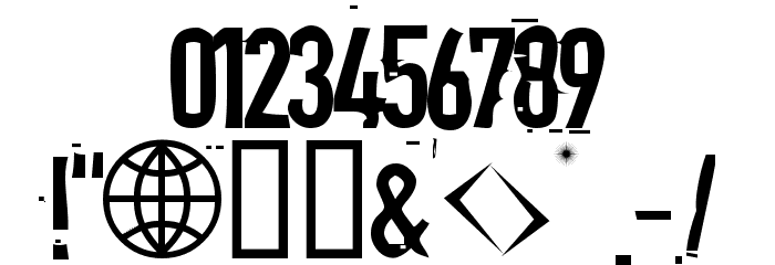 Blind Font OTHER CHARS
