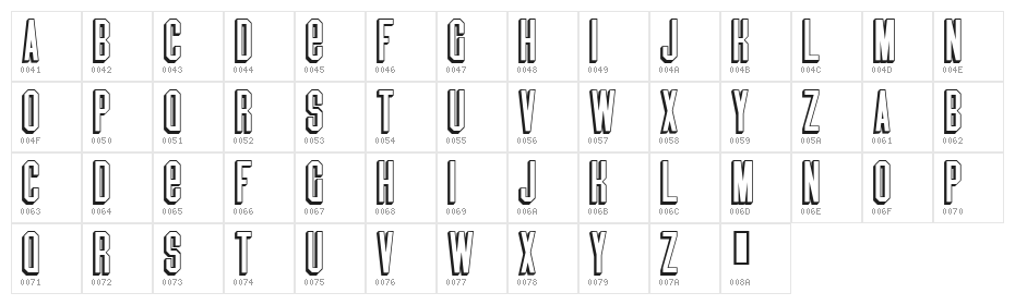 BlindMelon Character Map