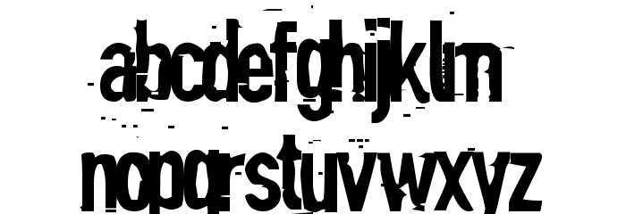 Blind Font LOWERCASE