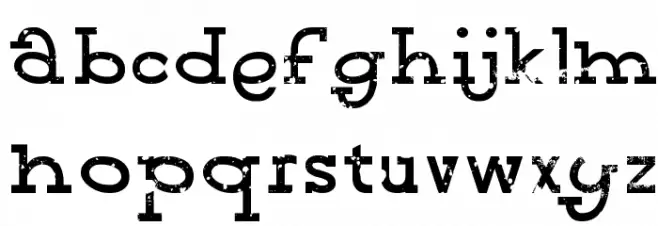 Blinded PERSONAL USE Font LOWERCASE