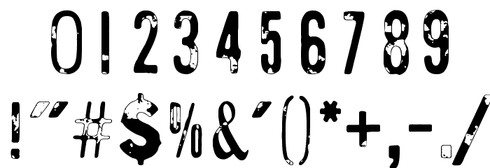 Blinded by desire Font OTHER CHARS