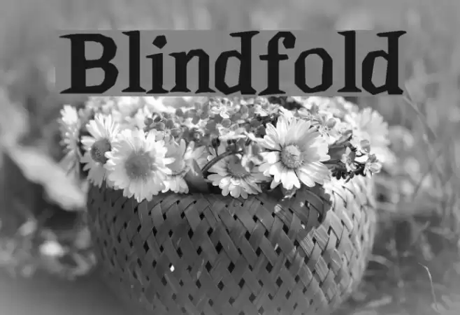Blindfold Font examples
