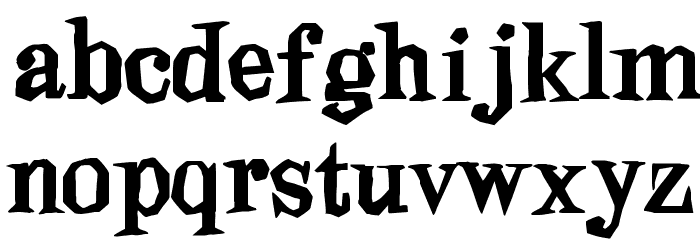 Blindfold Font LOWERCASE