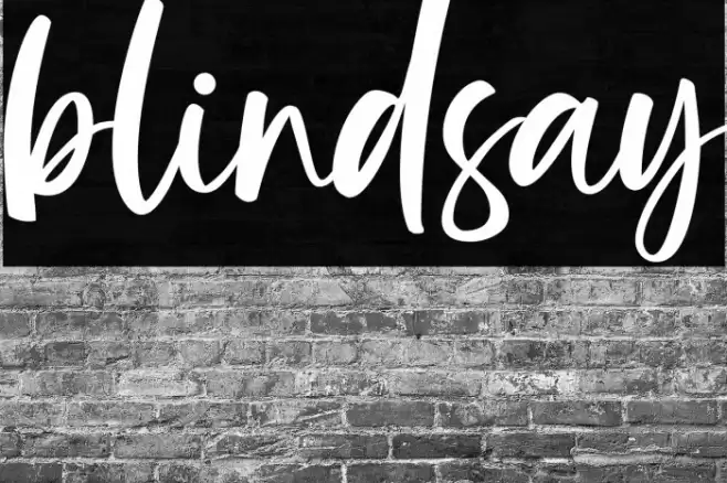 Blindsay Font examples