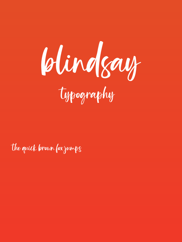 Blindsay Poster