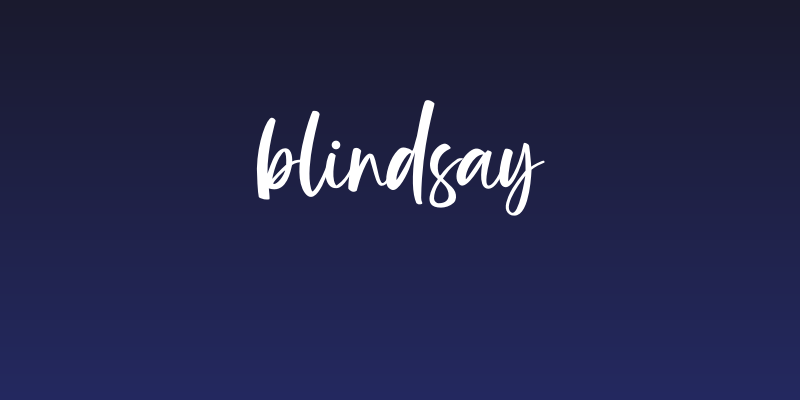 Blindsay Social Header