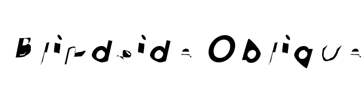 Blindside Oblique  font caratteri gratis