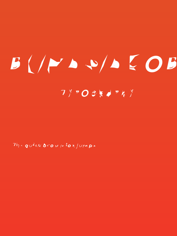 Blindside Oblique Poster