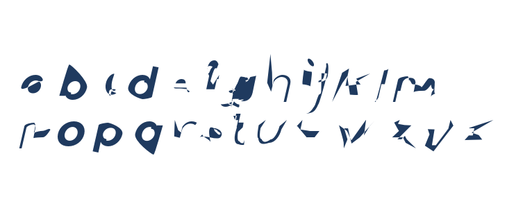 Blindside Oblique Lowercase