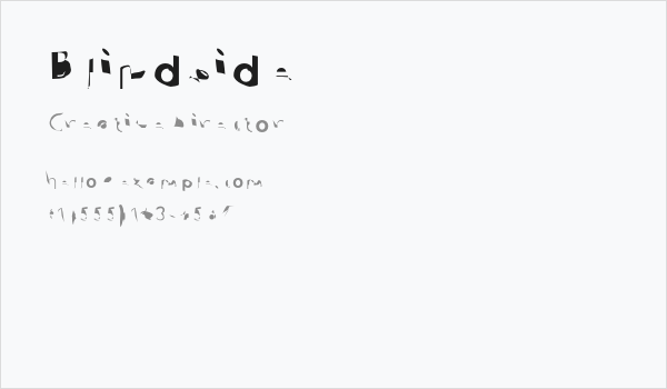 Blindside Business Card