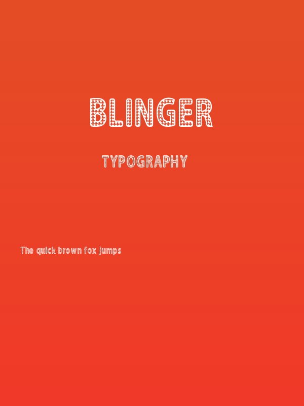 Blinger Poster