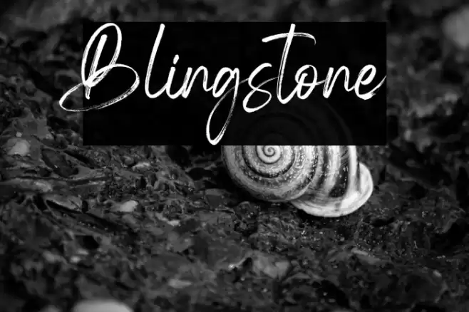 Blingstone Font examples