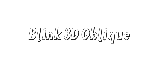 Blink 3D Oblique Logo