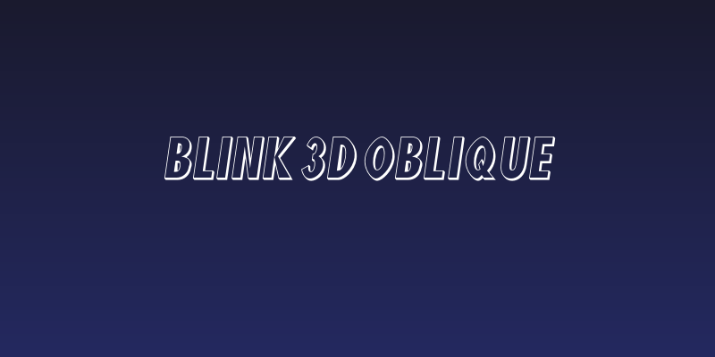 Blink 3D Oblique Social Header