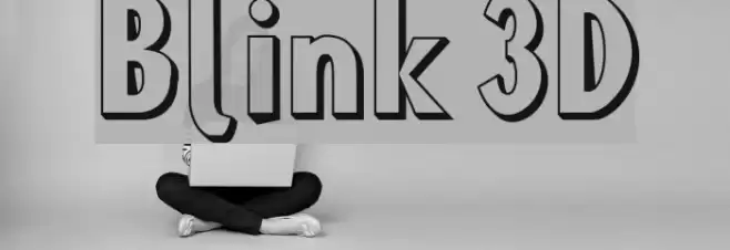 Blink 3D Font examples