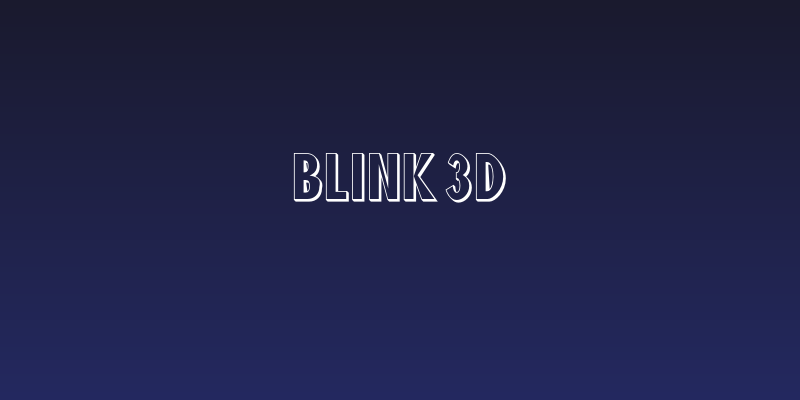 Blink 3D Social Header