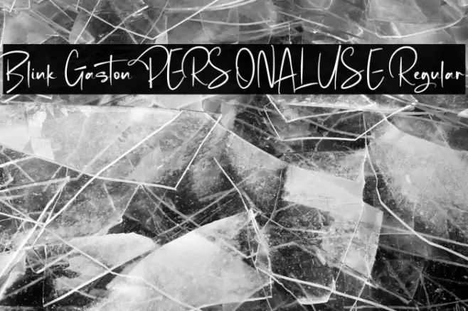 Blink Gaston PERSONAL USE Regular Font examples