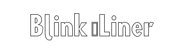 Blink 'Liner  Fuentes Gratis Descargar