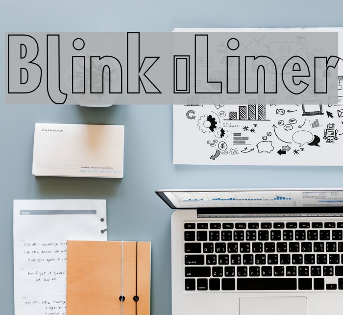 Blink 'Liner Font examples