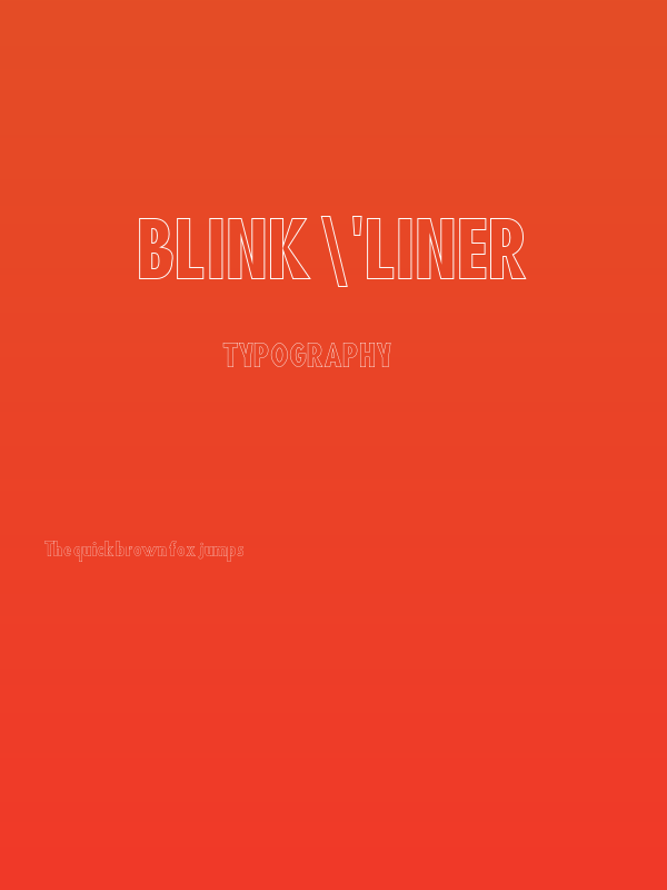 Blink 'Liner Poster
