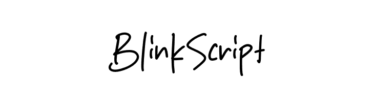 Blink Script  免费字体下载