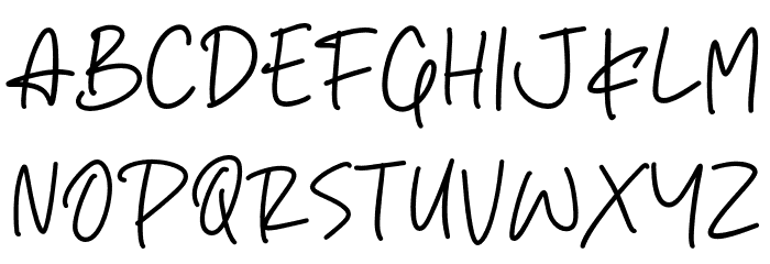 Blink Script Font UPPERCASE