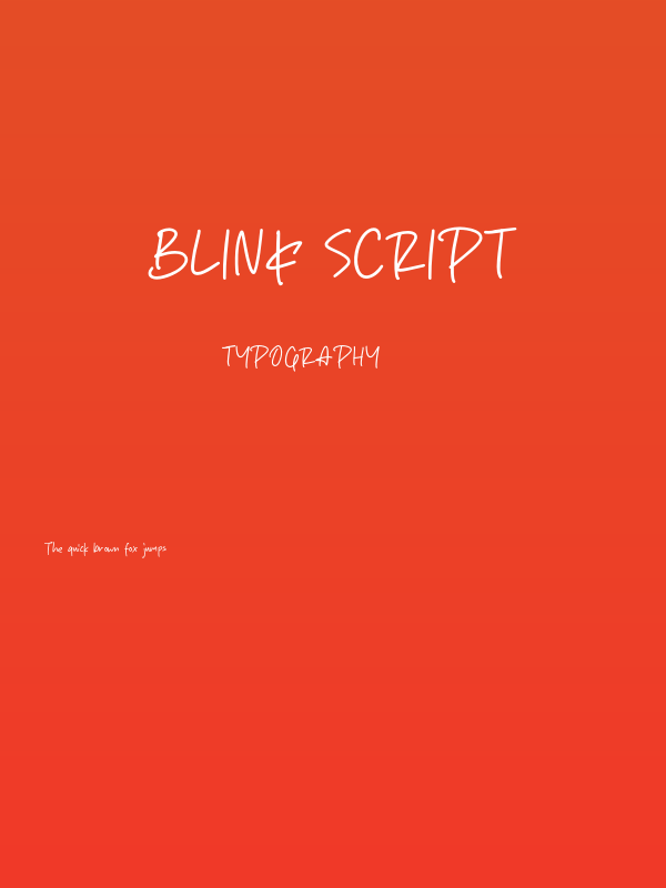 Blink Script Poster
