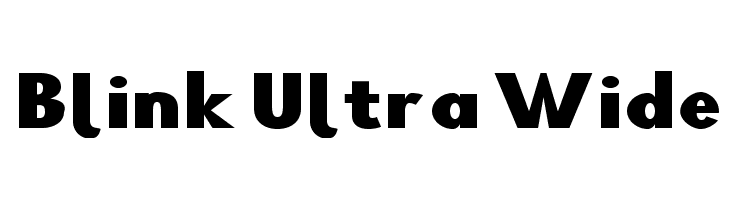 Blink Ultra Wide  Frei Schriftart Herunterladen