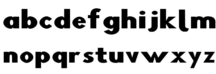 Blink Ultra Wide Font LOWERCASE