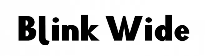 Blink Wide  les polices de caractères gratuit tlcharger