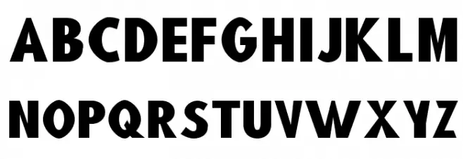 Blink Wide Schriftart Groß