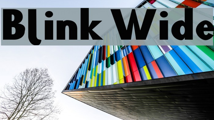 Blink Wide Font examples