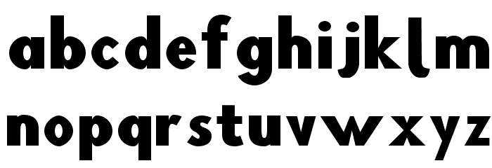 Blink Wide Font LOWERCASE