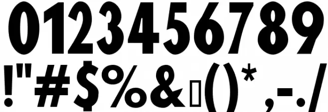 Blink Font OTHER CHARS